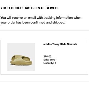 Authentic Adidas Yeezy Slide Sz10